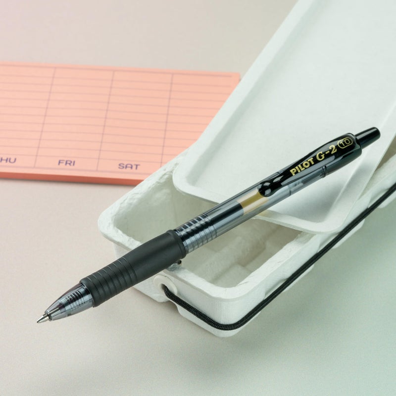 Pilot G2 Premium Gel Pens, Black Pens, Bold Point 1 mm, 2 Black - Image 4